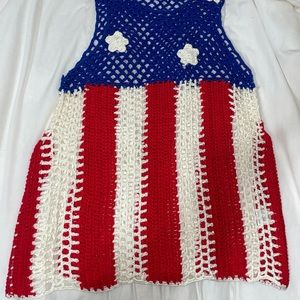 Crochet Tank - American Flag